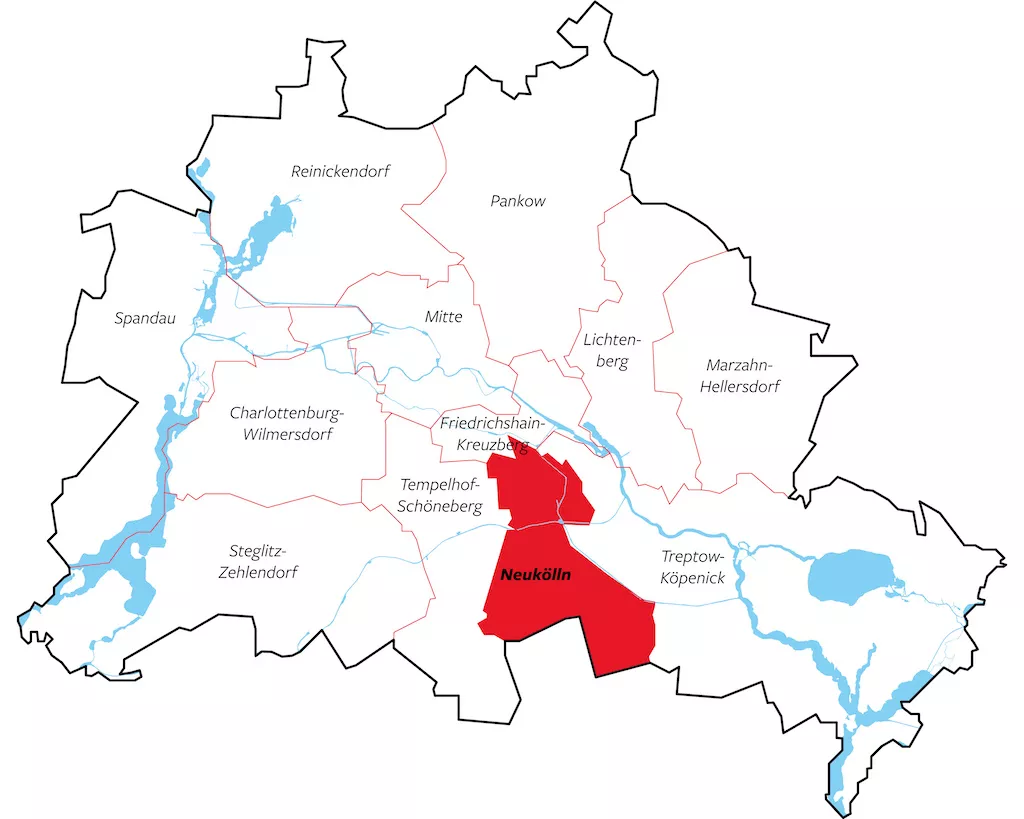 Bezirk Neukölln in Berlin