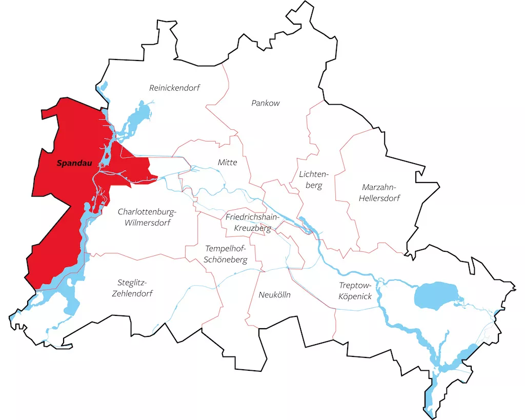 Berlin Spandau Karte