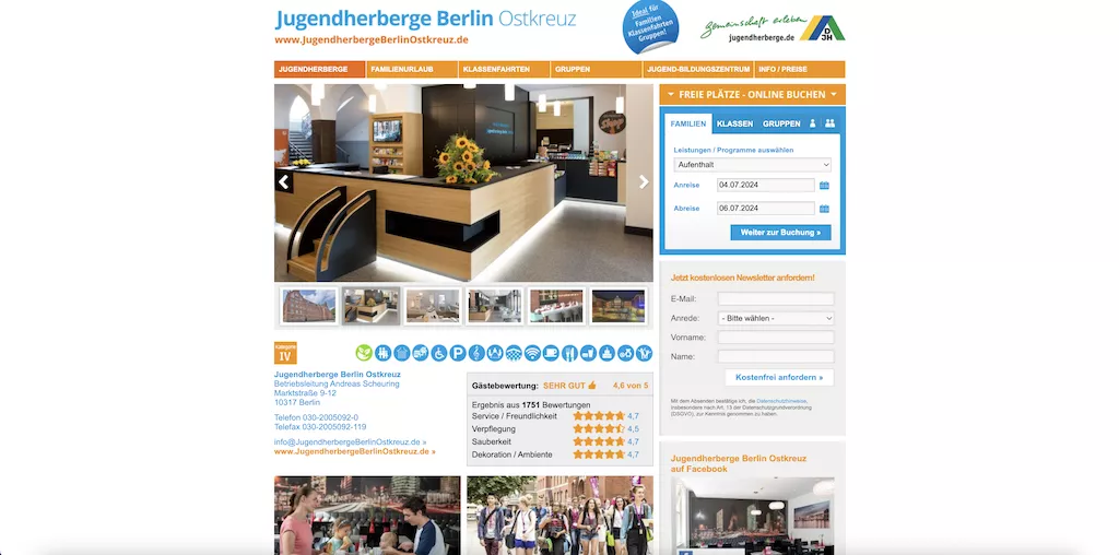 Die Jugendherberge Berlin Ostkreuz