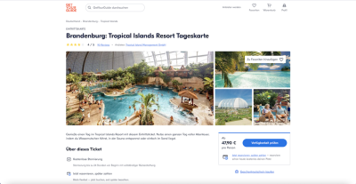 Tropical Island Tickets