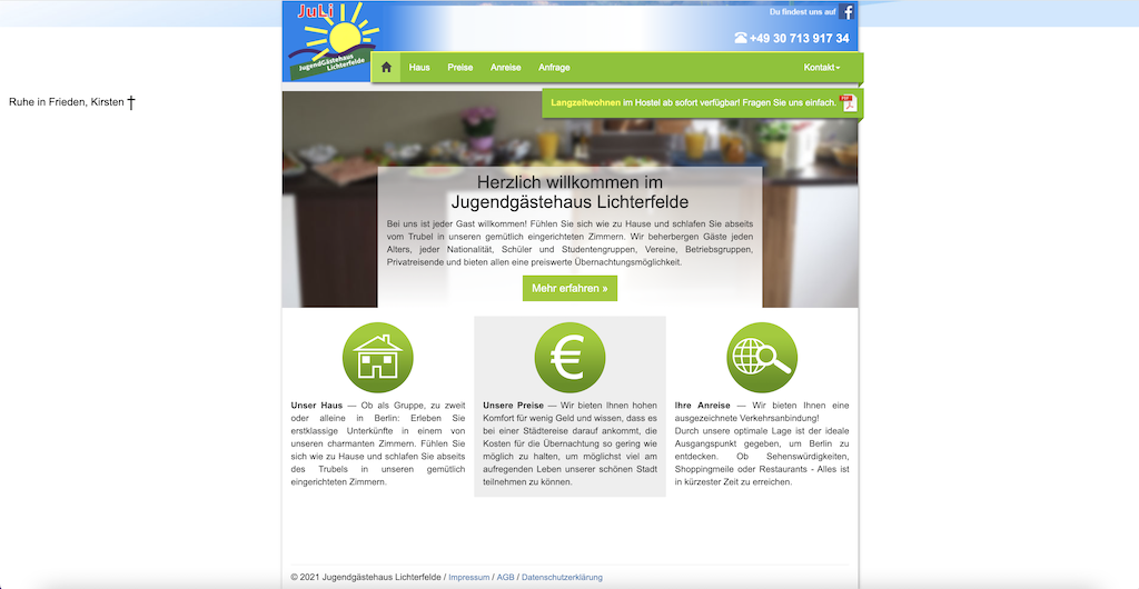 Jugendgästehaus Lichterfelde Ju-Li