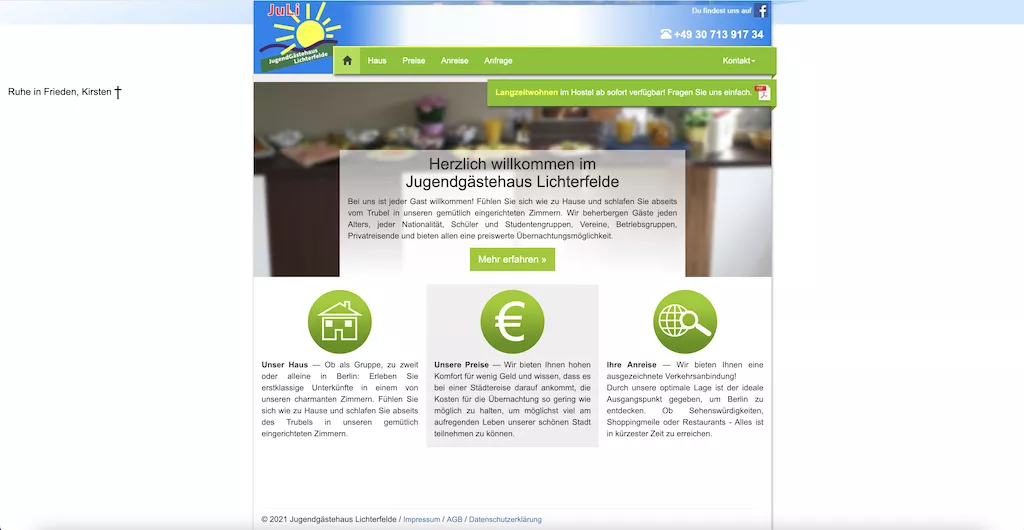 Jugendgästehaus Lichterfelde Ju-Li