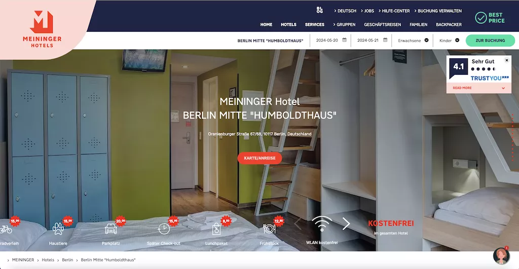Meininger Hotel "Humboldthaus" Berlin-Mitte