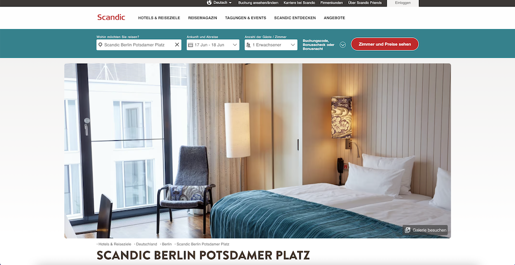 Scandic Hotel Berlin Potsdamer Platz