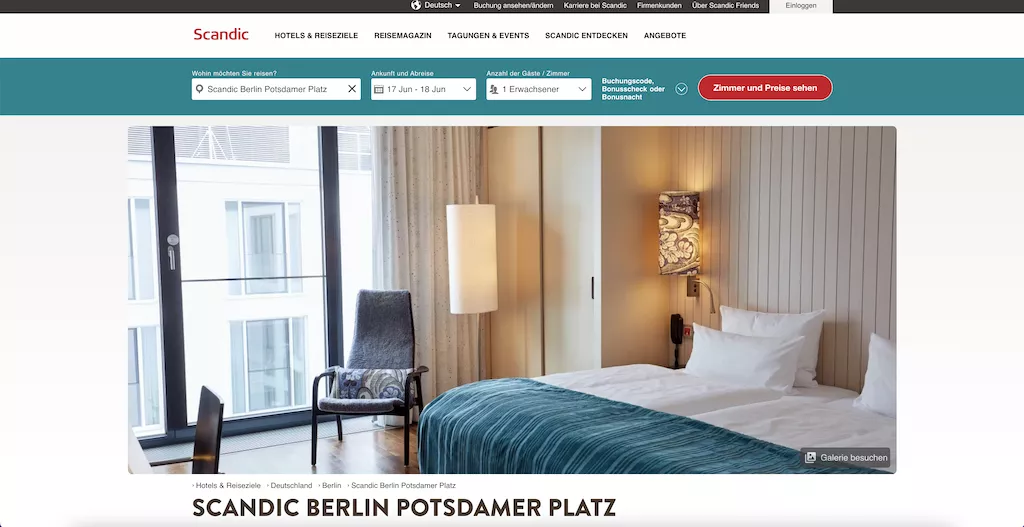 Scandic Hotel Berlin Potsdamer Platz