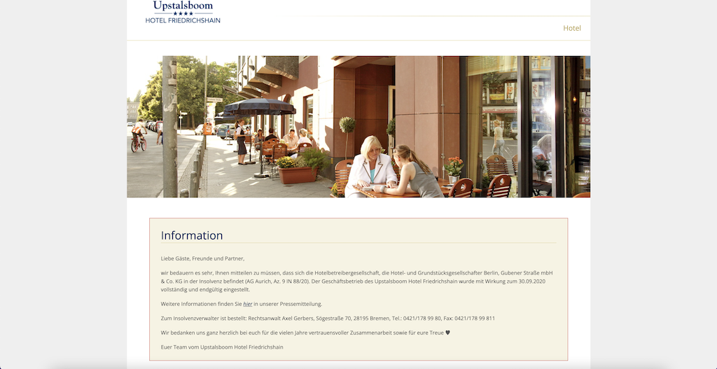 Upstasboom Hotel Friedrichshain